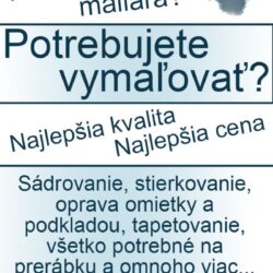 nalepka letak na malovanie
