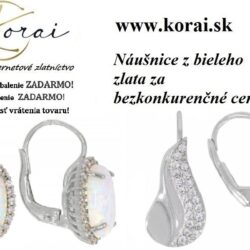 Náušnice z bieleho zlata Korai 22