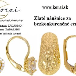 Zlaté náušnice Korai